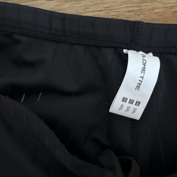 MY KILOMETRE Men's Swimsuit Jammer BLACK Stripe Swim Endurance Size 3XL Fit XXL? - Picture 8 of 9